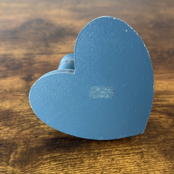 Blue and Gold Heart-Shaped Candle Holder - Picture 5 of 7